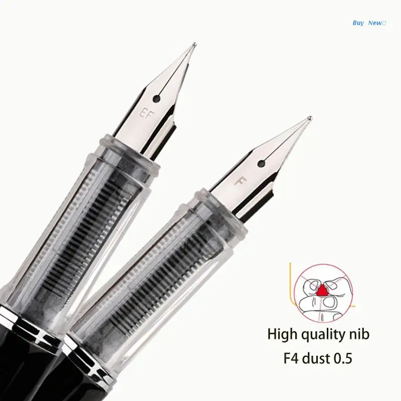 

Металлическая перьевая ручка F Nib Piston-доступны аксессуары для замены чернил