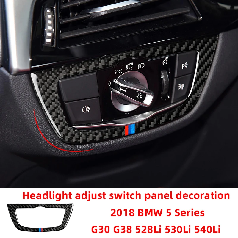 

Декоративные наклейки из углеродного волокна для фар BMW 2018 Series 5 528Li 530Li 540Li G30 G38