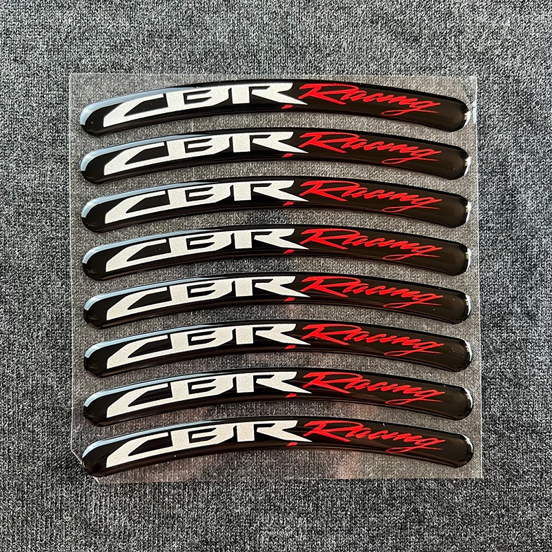 

1 Set of 3D Motorcycle Accessories Decorative Reflective Sticker Decals for HONDA CBR READY Wheels Helmet body
