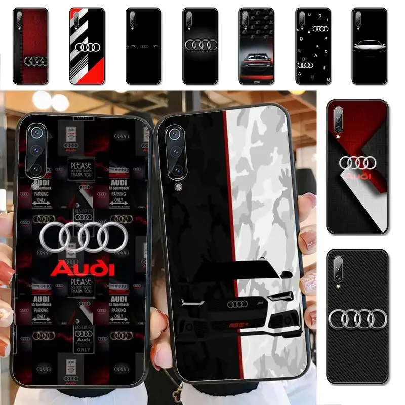 

Luxury Popular A-Audi RS Sport Car Phone Case for Xiaomi mi 5 6 8 9 10 lite pro SE Mix 2s 3 F1 Max2 3 funda
