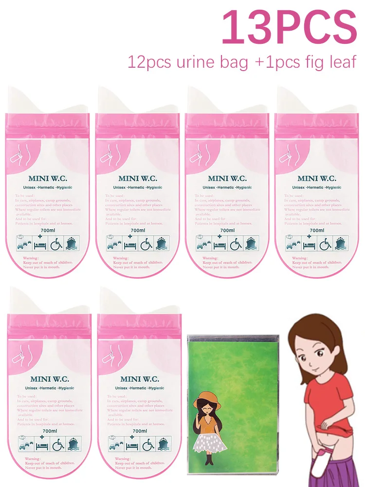 

700ml Car Urine Bag Emergency Portable Vomit Bags Mini Mobile Toilets Spill-resistant Handy Unisex Disposable Urinal Toilet Bag