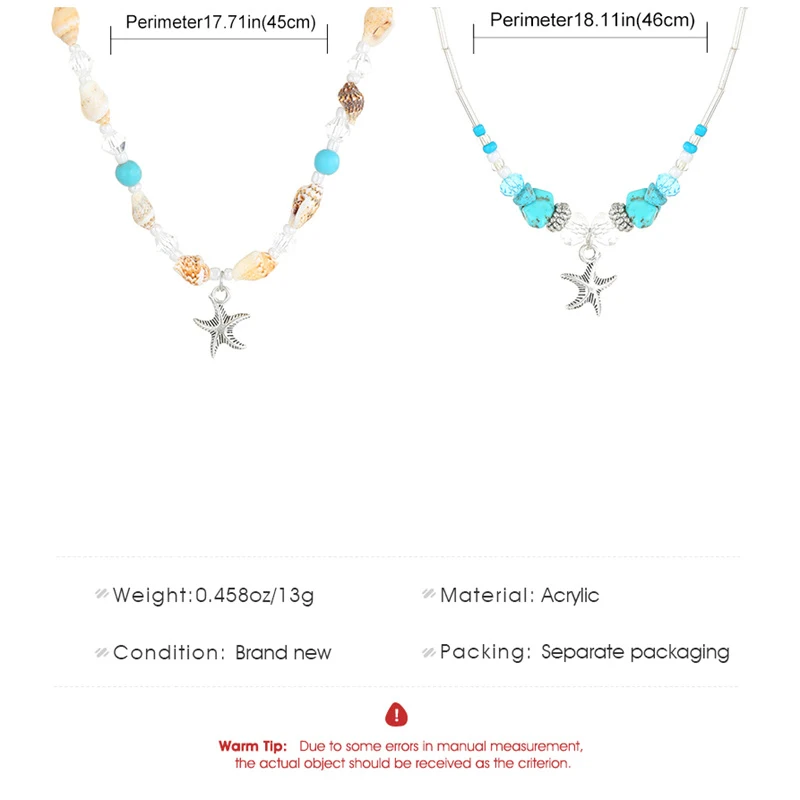 Богемное ожерелье в виде морской звезды женское стильное простое креативное из