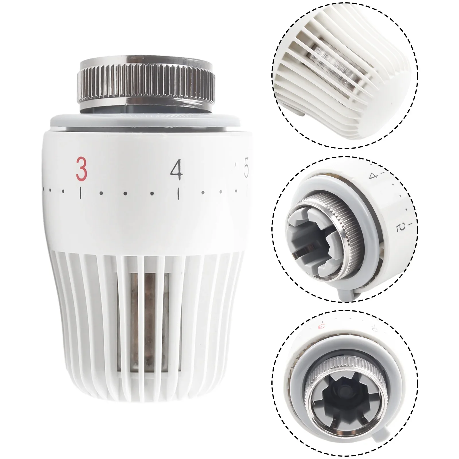 Аксессуар Головка клапана M30X1.5 Замена 1шт 6-28 ° C. ABS + ПК Инженерный Пластик