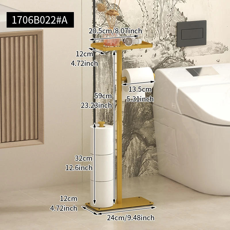 

Золотая напольная подставка для туалетной бумаги
