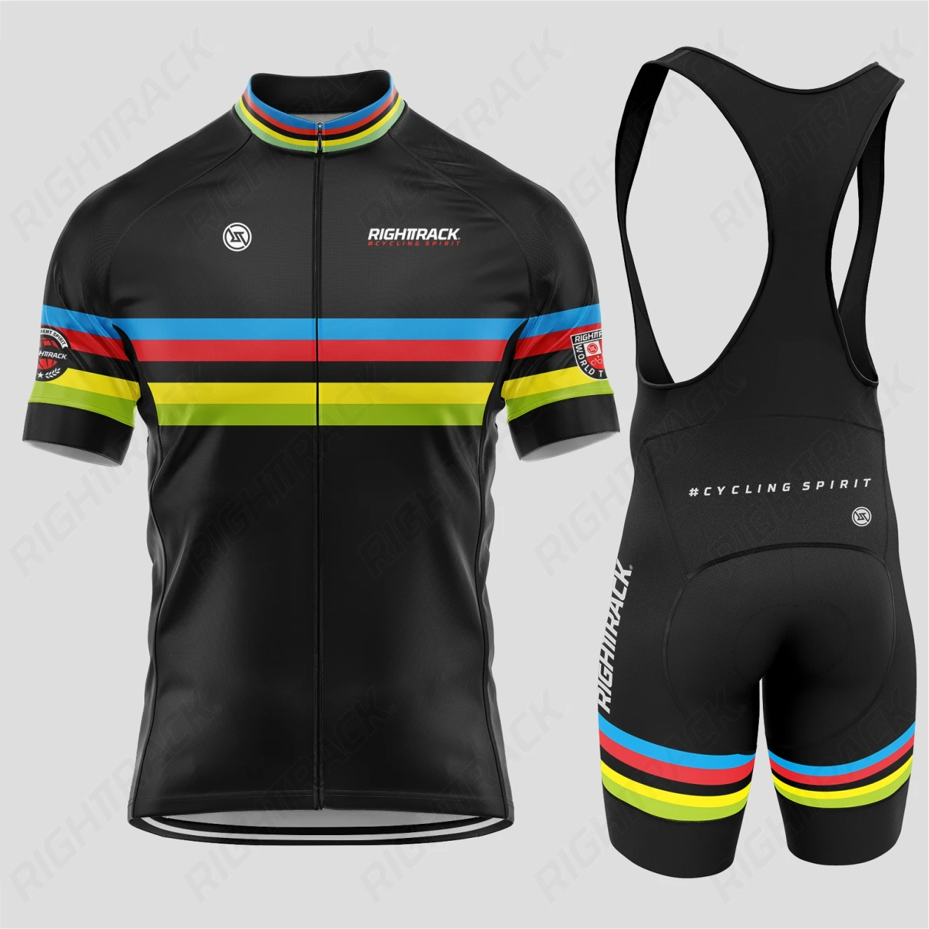 ТОП ШОРТЫ ПОДВЕСКИ ЛЕТНИЙ ЦВЕТНЫЙ СТИЛЬ RIGHTTRACK UNISEX ROAD BIKE APPAREL TRACKSUIT