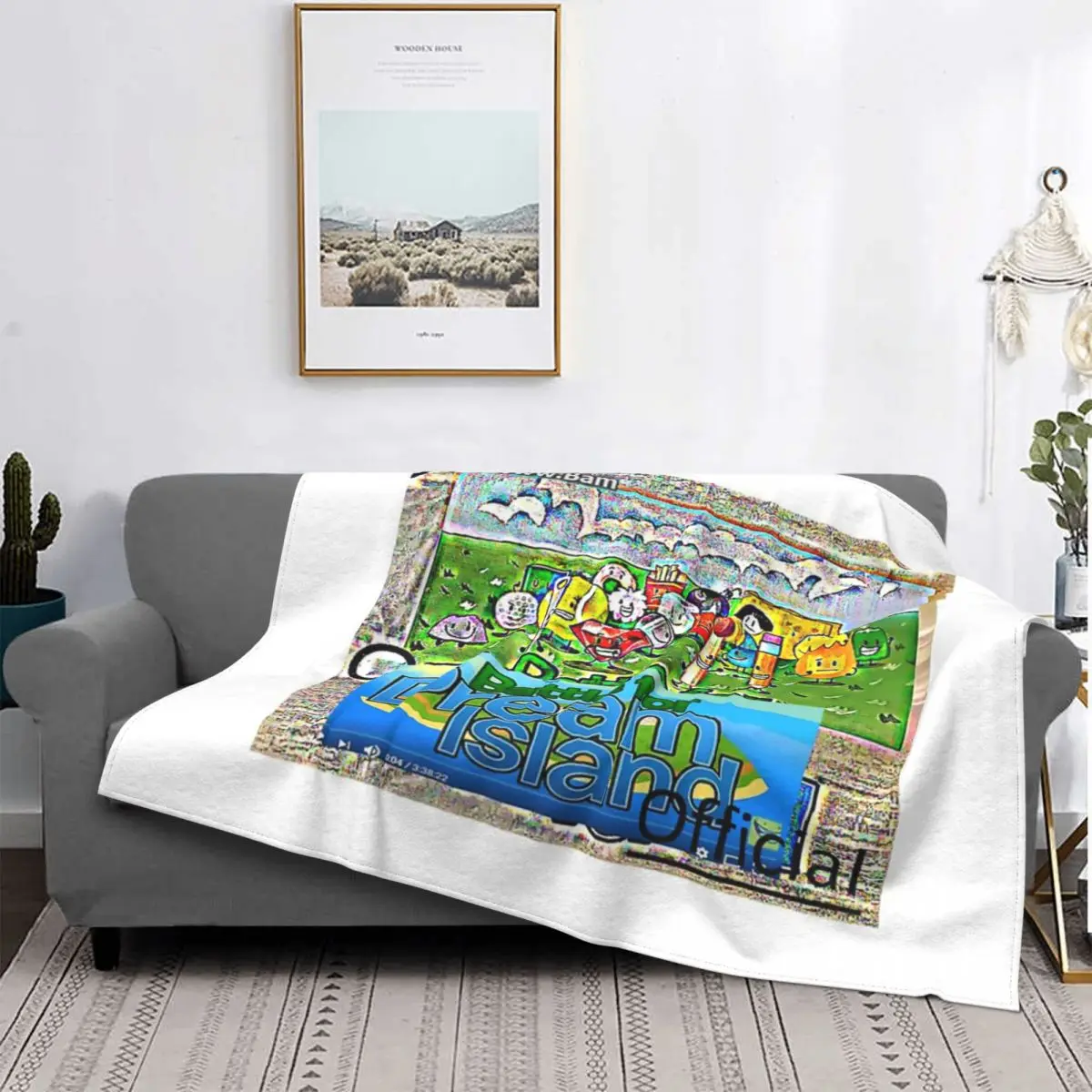 

A Bfdi-Manta A cuadros para cama, manta de Anime, manta Kawaii, manta receptora