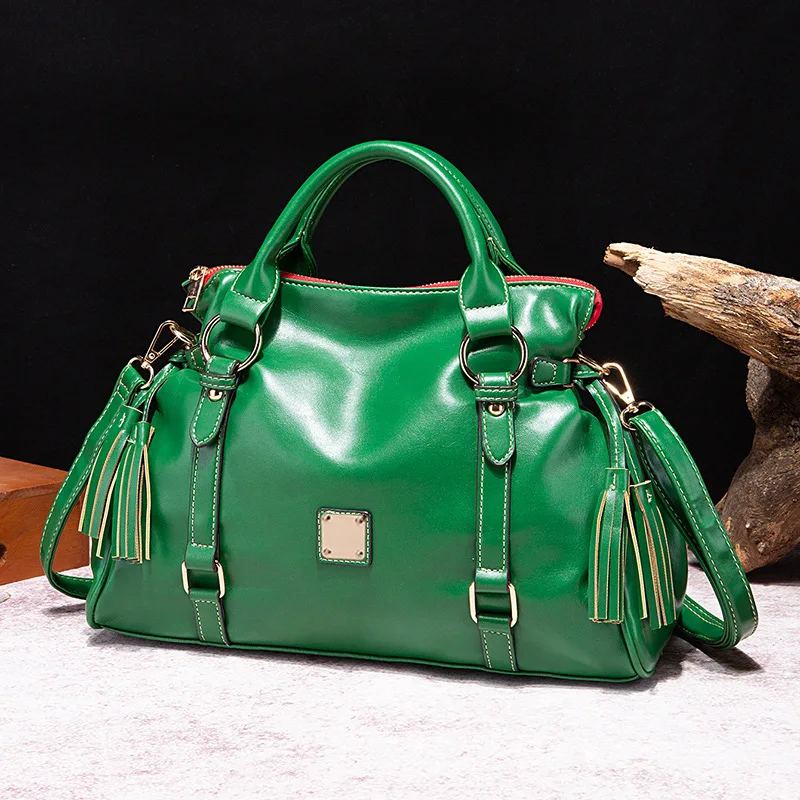 Женская модная мотоциклетная сумка винтажная черная через плечо дизайнерская