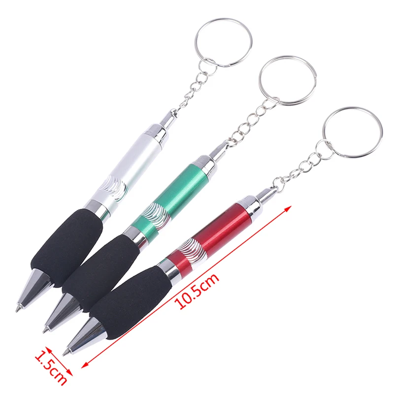 1pc Cute Retractable Badge Reel Ballpoint Pen Belt Clip Key Chain With Carabiner Ring Lanyard School Office Supplies | Канцтовары для