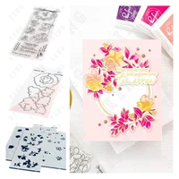 rainbow floral washi new arrival metal cutting dies stamps stencil for 2022 scrapbook diary decoration embossing template