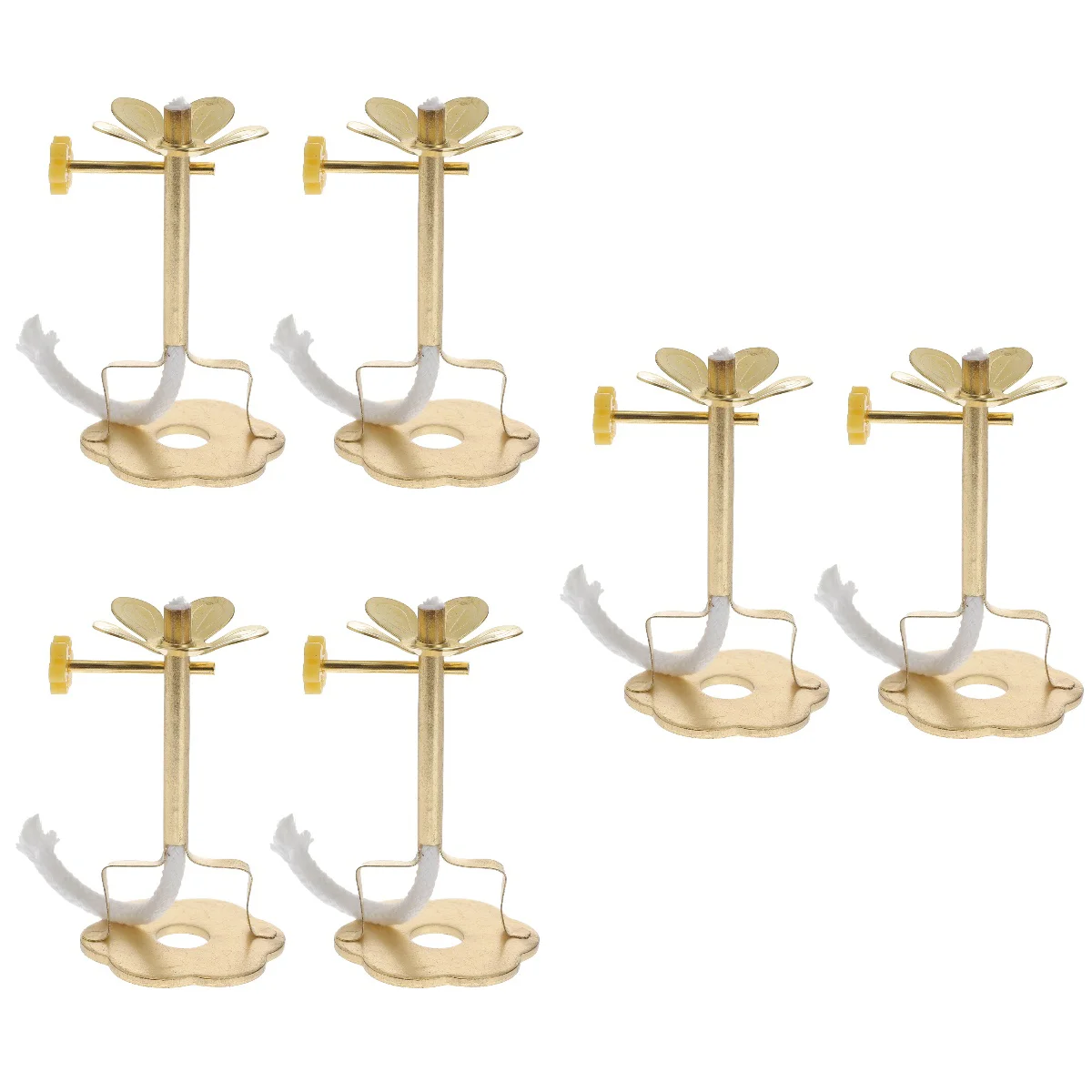 

6 Pcs Wick Rack Wick Holder Temple Pray Wick Oil Holder Simple Buddha Accessories