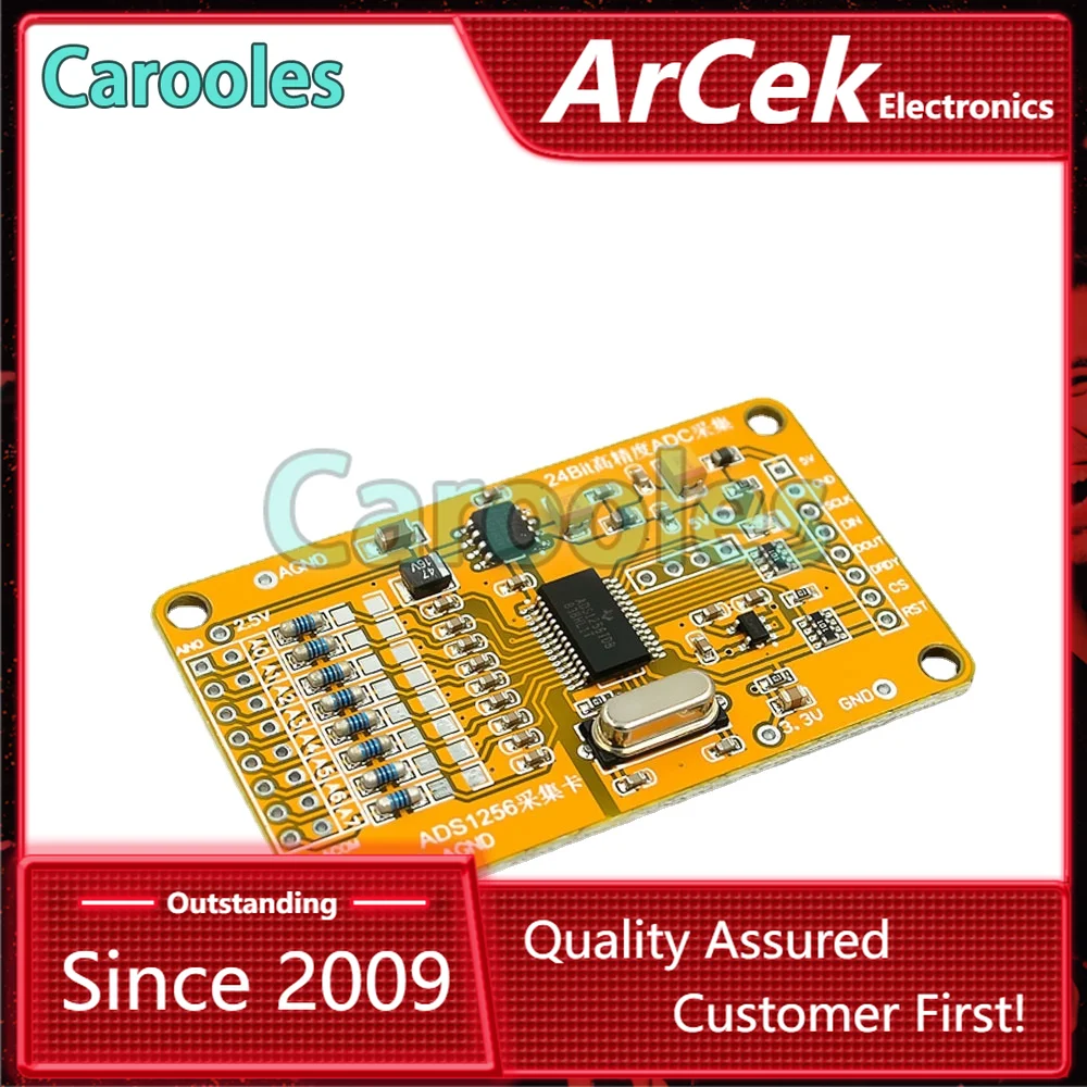 

Updated ADS1256 24 ADC8 road AD -precision ADC data acquisition module