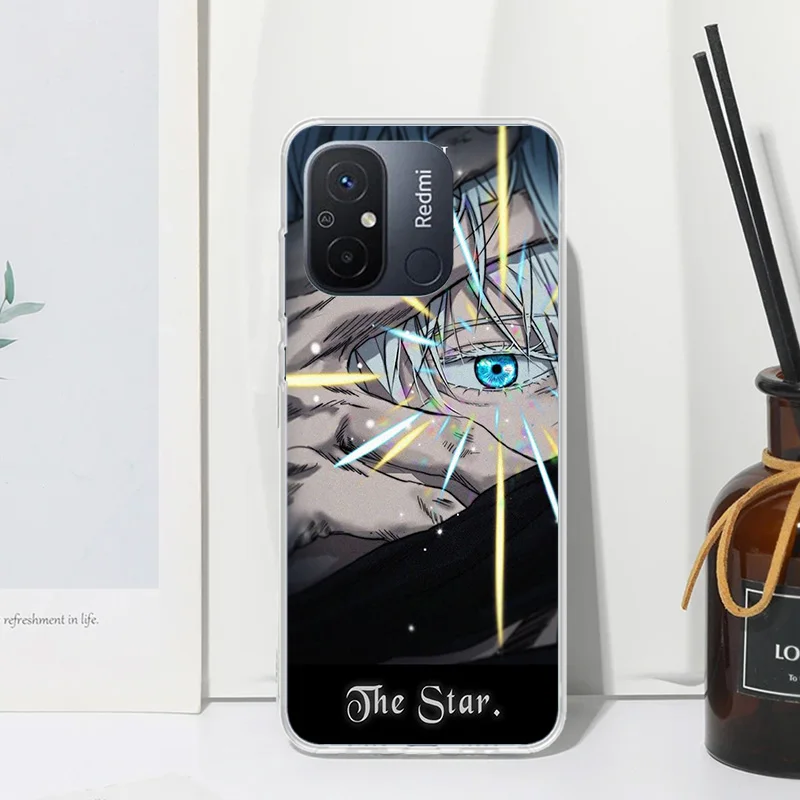 Телефонный чехол Jujusu-Kaisen Gojo Satoru для Xiaomi Redmi 12C 12 10C 10A 10 9C 9A 9T 9 8A 8 7A 7 6A 6 Pro K70 K40 K20 Fundas Back