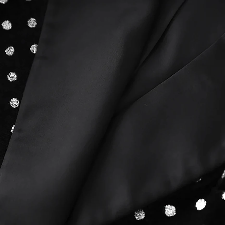 Новейший роскошный дизайн в горошек с бриллиантами и пуговицами классический