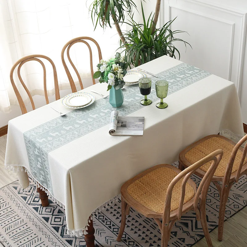 

2023 ins wind cloth cloth cotton and linen table cloth_Ling242