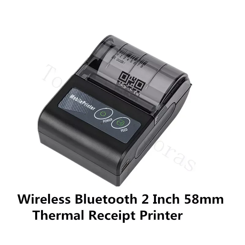 

2023 Mini Portable Thermal Printer Wireless Receipt Printer 58mm Ink-free USB BT ESC/POS Windows Android PC Factura Impresora Te