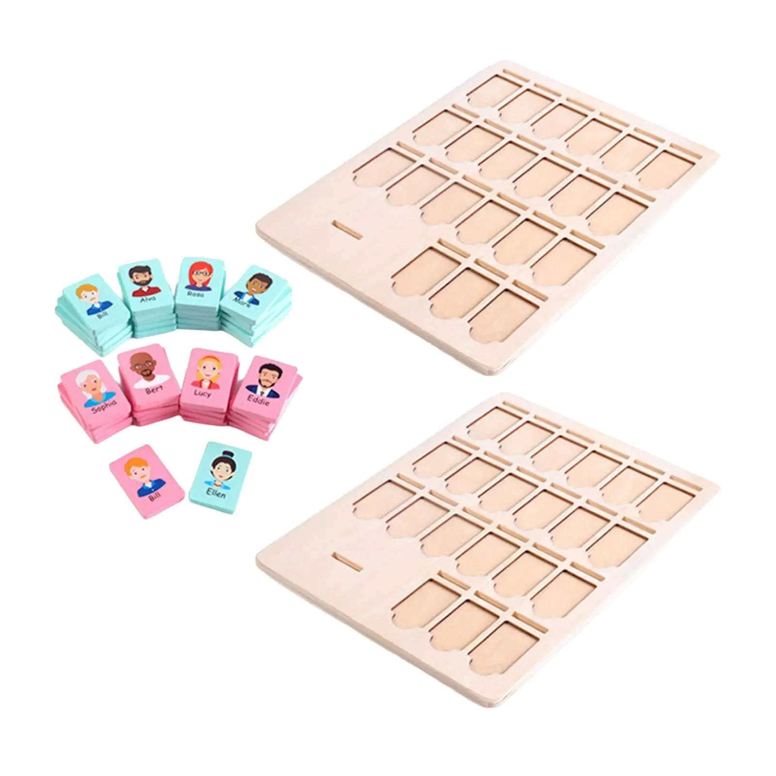 

Puzzle Toys Learning Puzzle with Cards ,Memory Games ,Family Guessing Game, Who