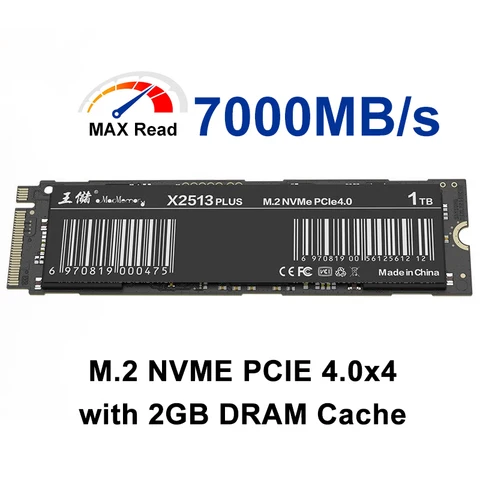 Внутренний твердотельный накопитель M.2 2280 PCIe NVMe SSD с DRAM, 1 ТБ, 2 ТБ 4 ТБ, жесткий диск M2 Gen4.0 x 4 для ноутбука, настольного компьютера, PS4 PS5