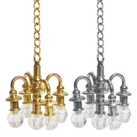 112 dollhouse miniature mini crystal lamp for 112 dollhouse decor simulation chandelier can not light