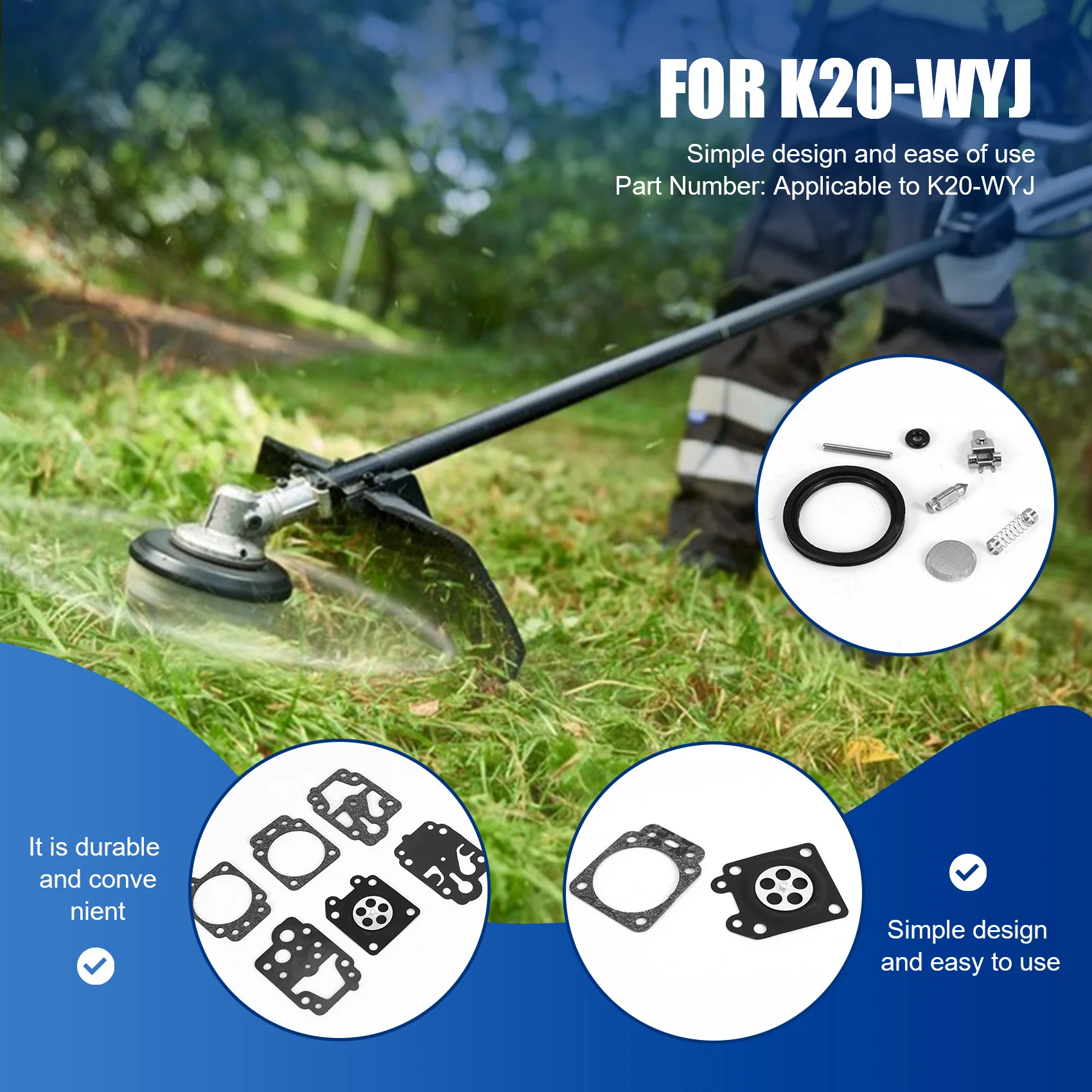 10 шт. комплект игл для ремонта карбюратора Walbro K20-WYJ Echo Husqvarna Toro Ryobi Honda Homelite Trimmer