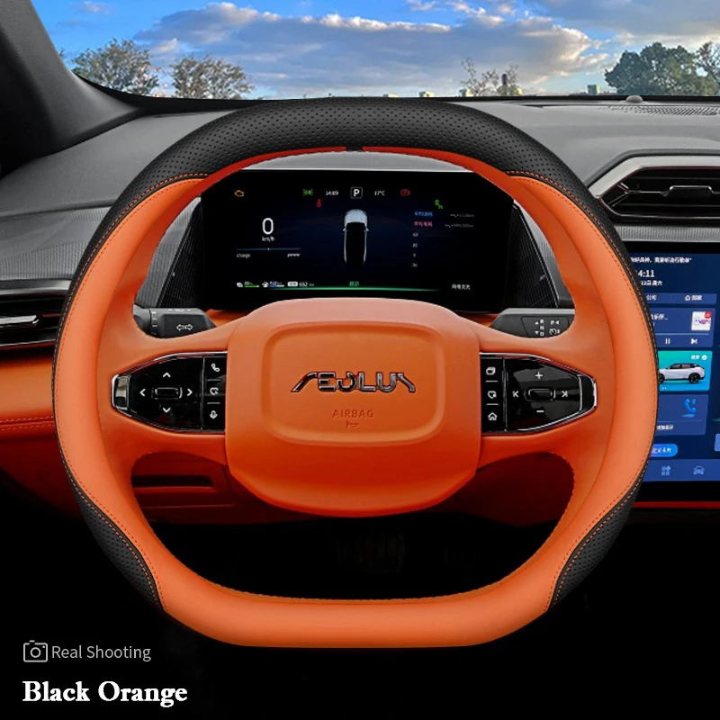 Для Dongfeng Box Nammi 01 06 Aeolus Haohan Mage L7 2024 2025 автомобильный чехол на руль кожаный нескользящий автомобильные аксессуары для интерьера