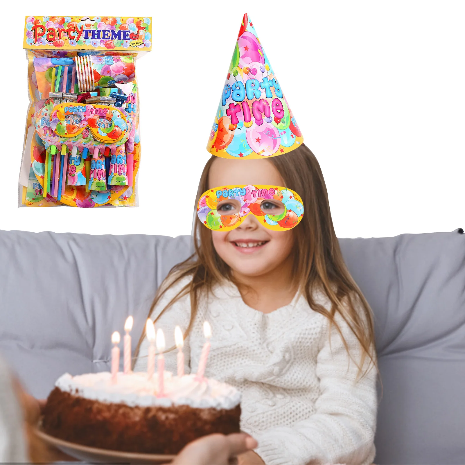 

71 Pieces Balloon Party Supplies Children's Balloon Themed Balloon Party Decoration Cute Party Decorations With Forks Spoons