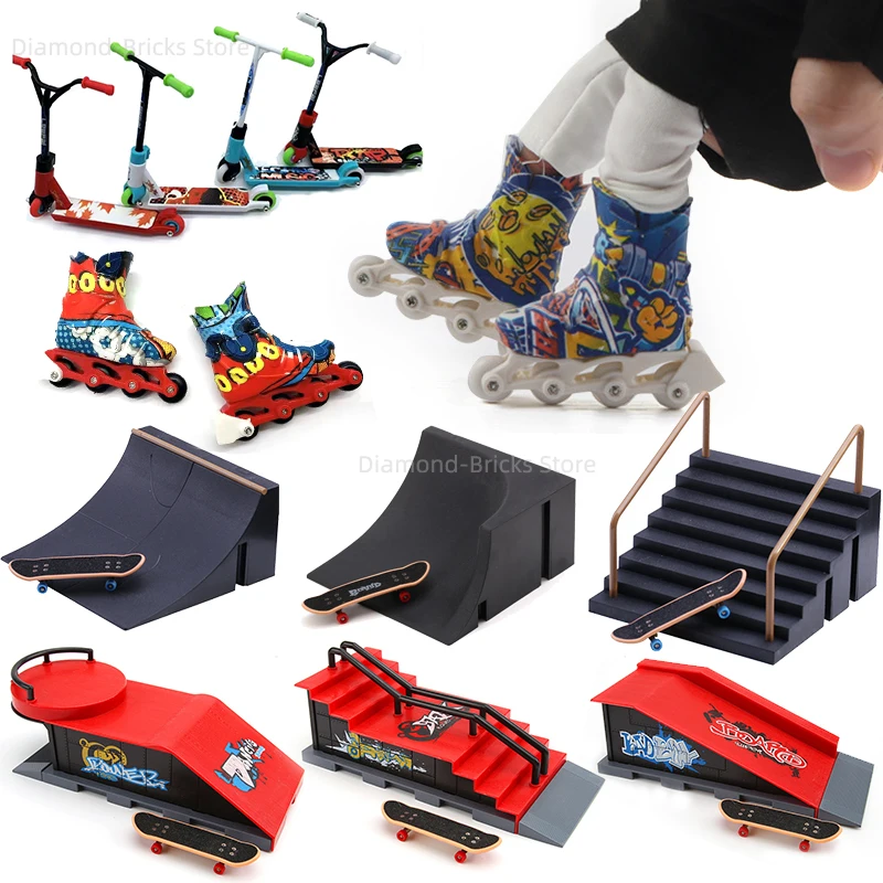 Пальчиковый BMX Tech скейтборд мини-скейтпарк рампы наборы скутер для пальца