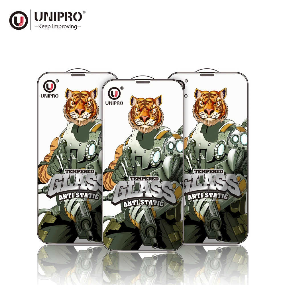 UNIPRO Screen Protector For iPhone 14 13 Pro Max Full Cover Film Tempered Glass For iPhone 14 Plus Phone Screen Protector