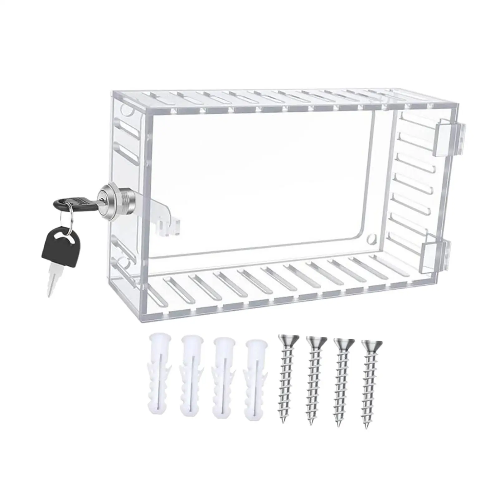 

A/C Thermostat Lock Box with Key Thermostat Protector for Home