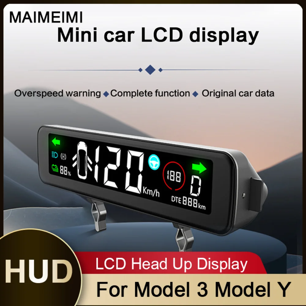 

Дисплей на лобовое стекло для Tesla Model 3 Y, автоматический дисплей на лобовое стекло, спидометр, большая приборная панель на лобовое стекло, аксессуары для электроники