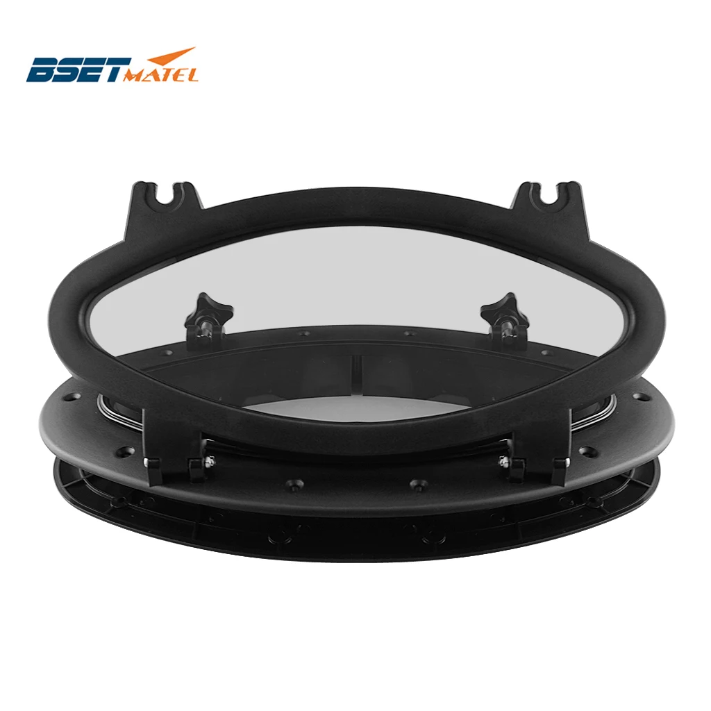 

Marine Boat Yacht RV Oval Shape Porthole ABS Plastic Oval Hatches Port Lights Replacement Windows Port Hole Opening Portlight