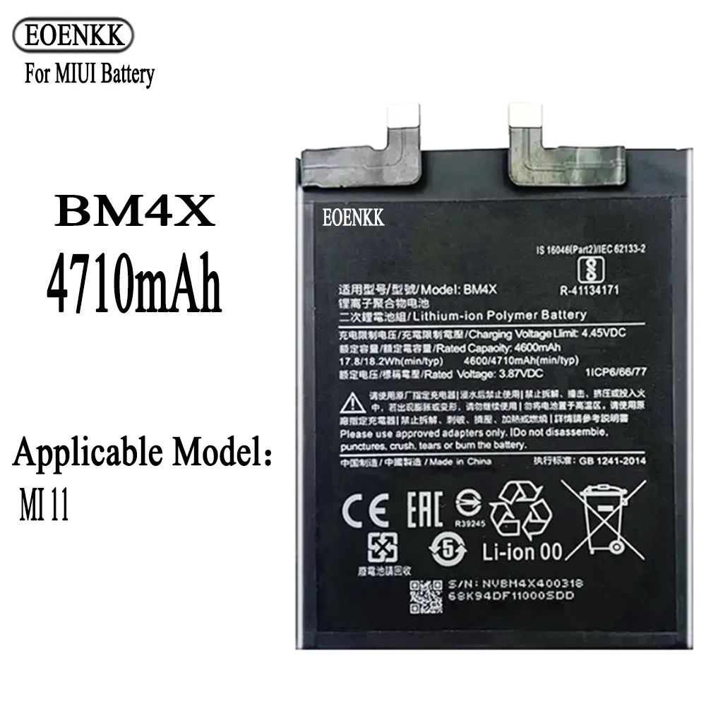 

BM4X Battery For Xiaomi 11 Xiaomi11 Mi11 pro Original Capacity Replacement Repair Part Phone Batteries Bateria