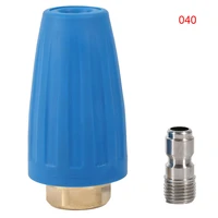 14in quick connect high pressure washer cleaner spray turbo rotation nozzle tip for high pressure outlet fitting rotary tool