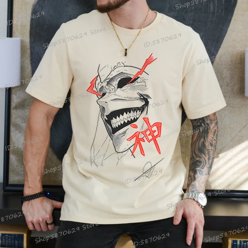 Хлопковая футболка для любителей аниме Solo Leveling Cool Anime Vintage Style Футболки Высокое