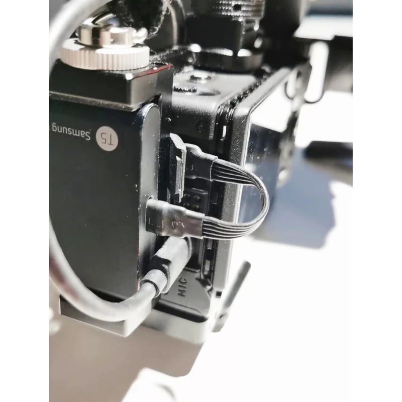 Удлинительный кабель USB C папа — мама 90 градусов ленточный плоский 18 Вт зарядка