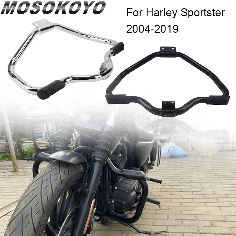 Защита двигателя мотоцикла шоссе бампера для Harley Sportster XL1200 Iron 883 XL883N Roadster Super Low