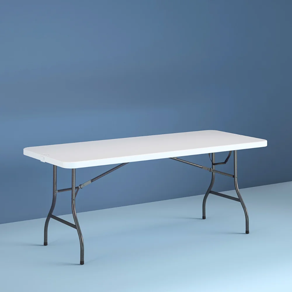 

Cosco 8 Foot Centerfold Folding Table, White mesa camping table foldable