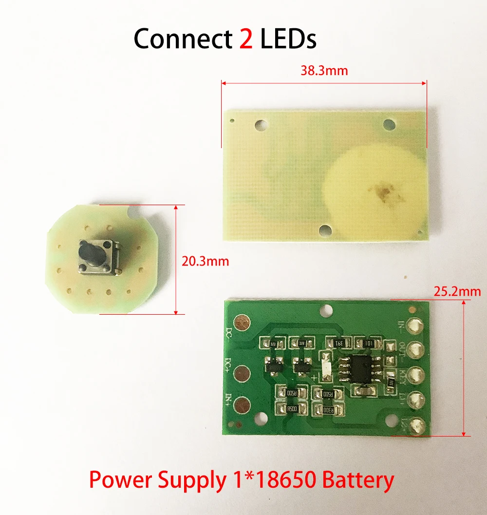 

Светодиодный драйвер фонарика 3/5 функций