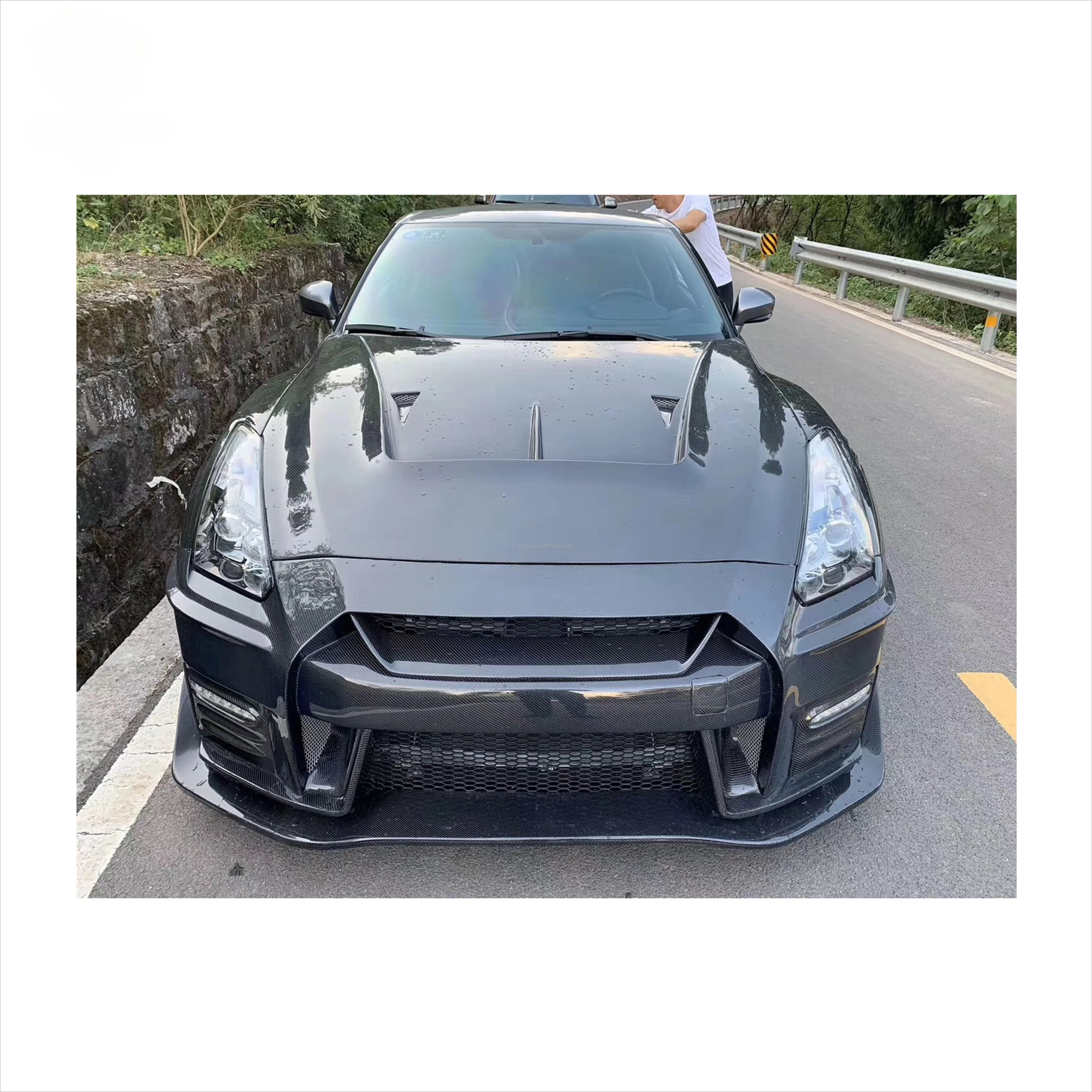 Капот из углеродного волокна GTR35 для капота автомобиля Nissan R35 GT-R