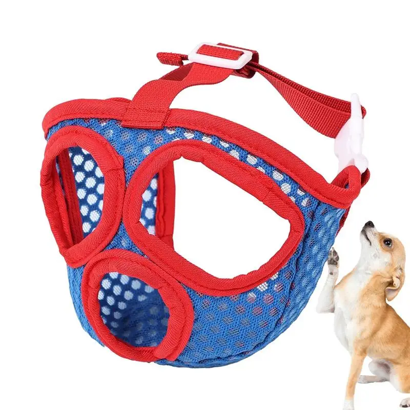 

Mesh Muzzle For Dogs No Barking Muzzle Breathable Basket Muzzles With Adjustable Strap For Small Medium Large Stop Biting