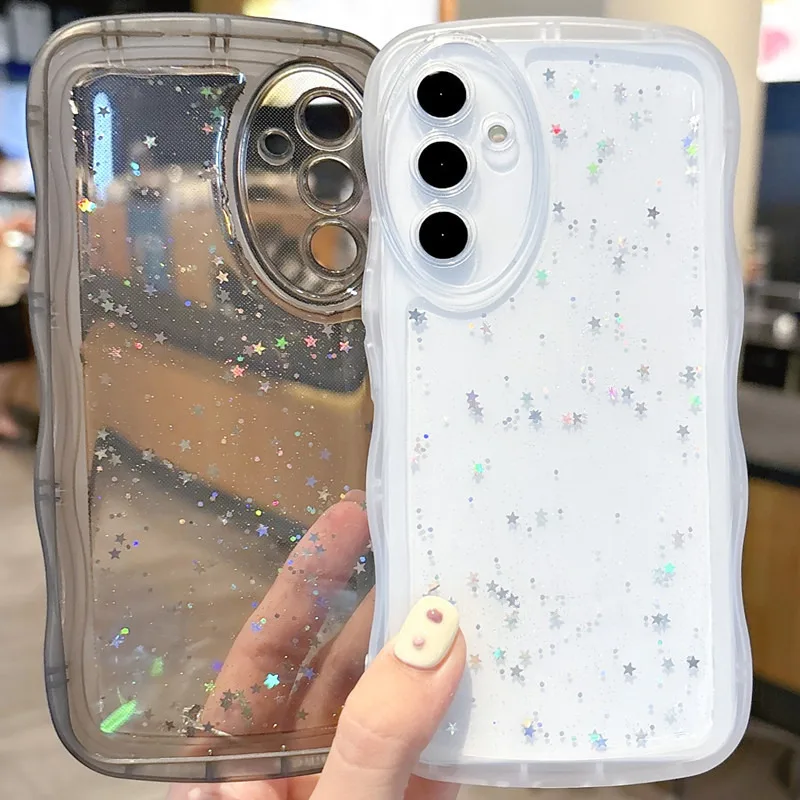 Роскошный блестящий прозрачный чехол для телефона Samsung Galaxy S25 S24 S24Plus S24Ultra S23