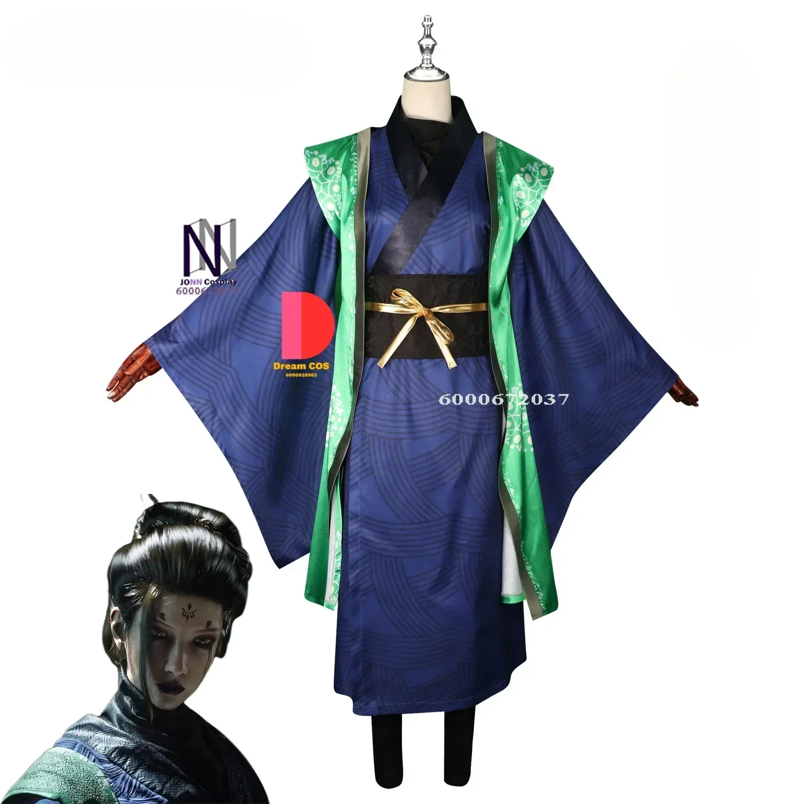 Черный миф Wukong Game Косплей Паук Гоблин Костюм в древнем стиле для мужчин и женщин