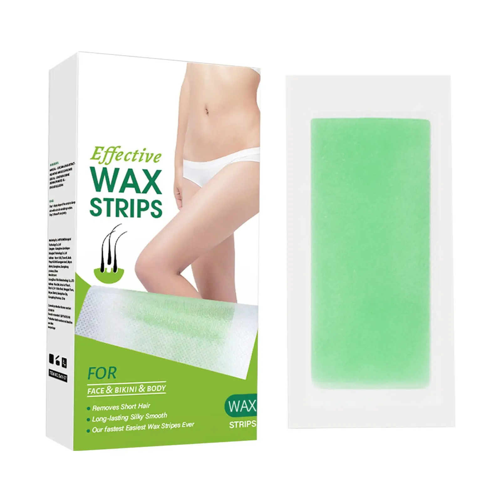 

32x Wax Strips for Hair Removal Lip Eyebrow Bikini Area Face Professional Double Sided Armpit Hair Removal Tool Home Waxing Set