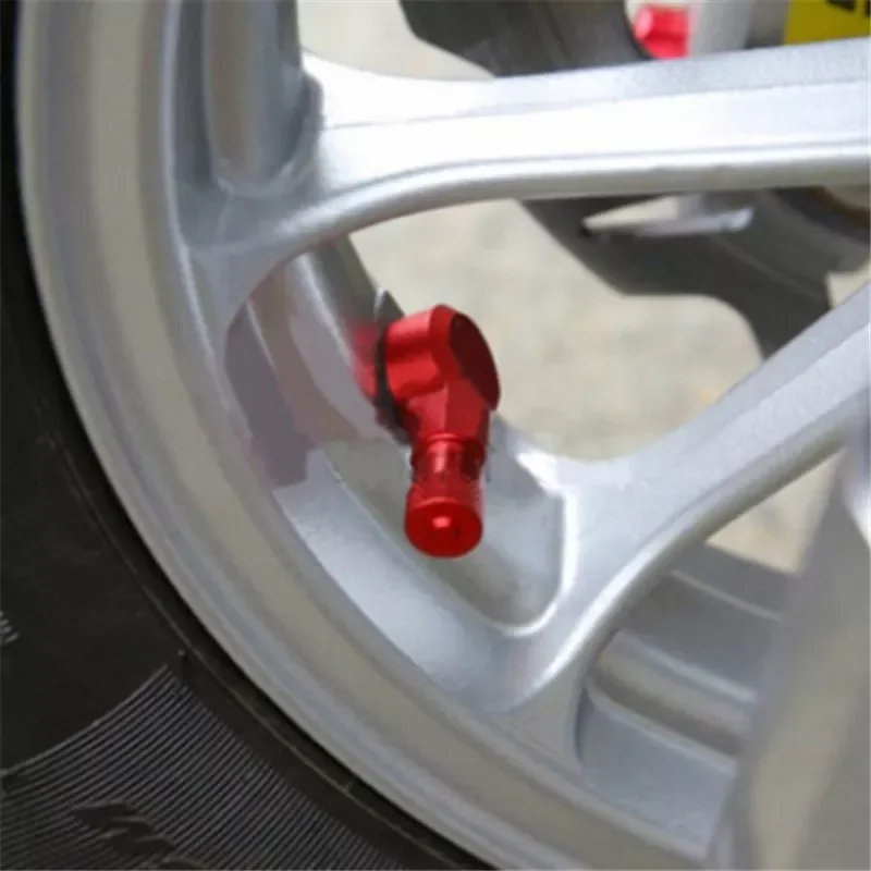 

2 Pcs 90 Degree Angle Brass Air Tyre Valve Schrader Valve Stem for Auto Truck Motorcycle Car Accesspries Luminous Car Tire Stem
