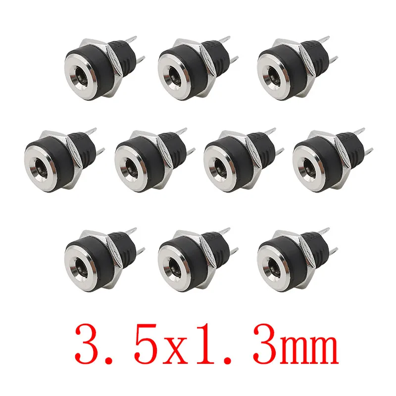 

10 шт., разъём питания постоянного тока, 5,5x2,5 мм/5,5x2,1 мм/3,5x1,3 мм