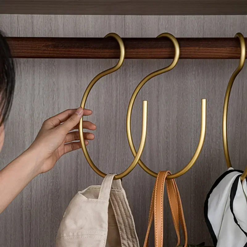 

Hooks Tie Multifunctional Organizer 5pcs Storage Scarf S-shape Bedroom Wardrobe Hanging Hook Hooks Aluminium Alloy Hanger