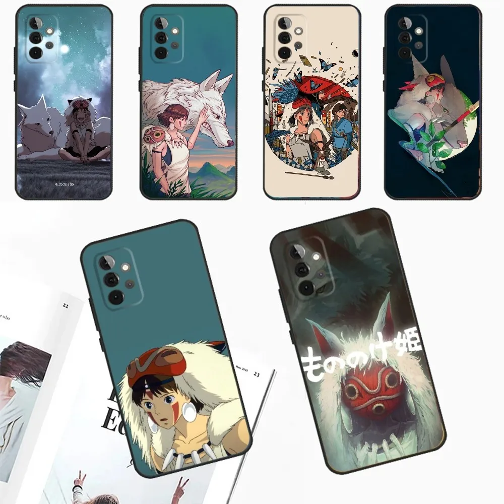 M-Mononoke Anime H-Hime Phone Case For Samsung Galaxy A13 A21s A22 A31 A32 A52 A53 A71 A80 A91 Soft Black Cover
