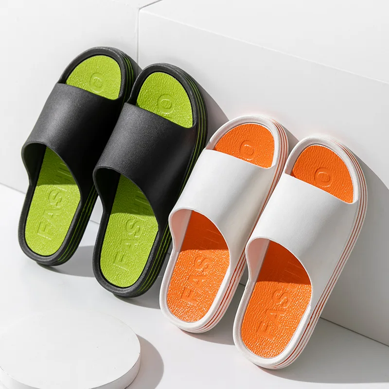 

Fashion Slippers Women Men Wear Non Slip Thick Soled Sports Outdoor In Summer Korean Version Bathroom Couple Home Cool Shoes