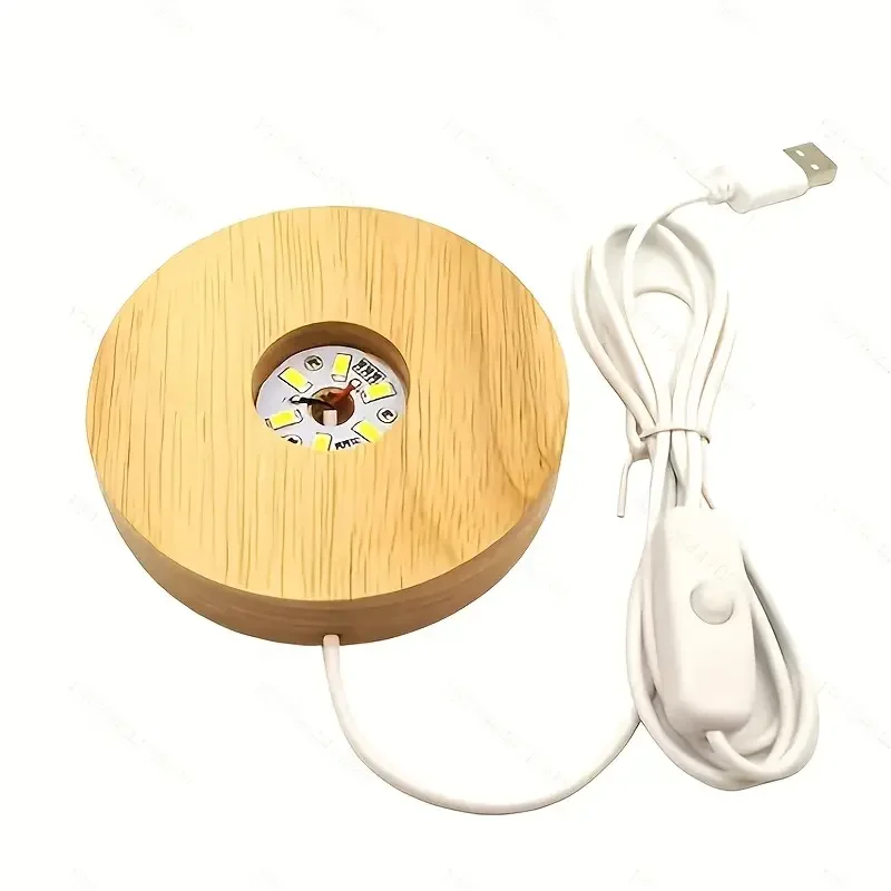 

Деревянная настольная лампа-ночник USB