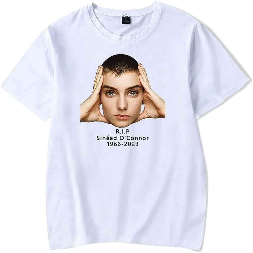 

R.I.P. Sinead O'Connor Merch T-Shirt Short Sleeved Unisex Casual Tee