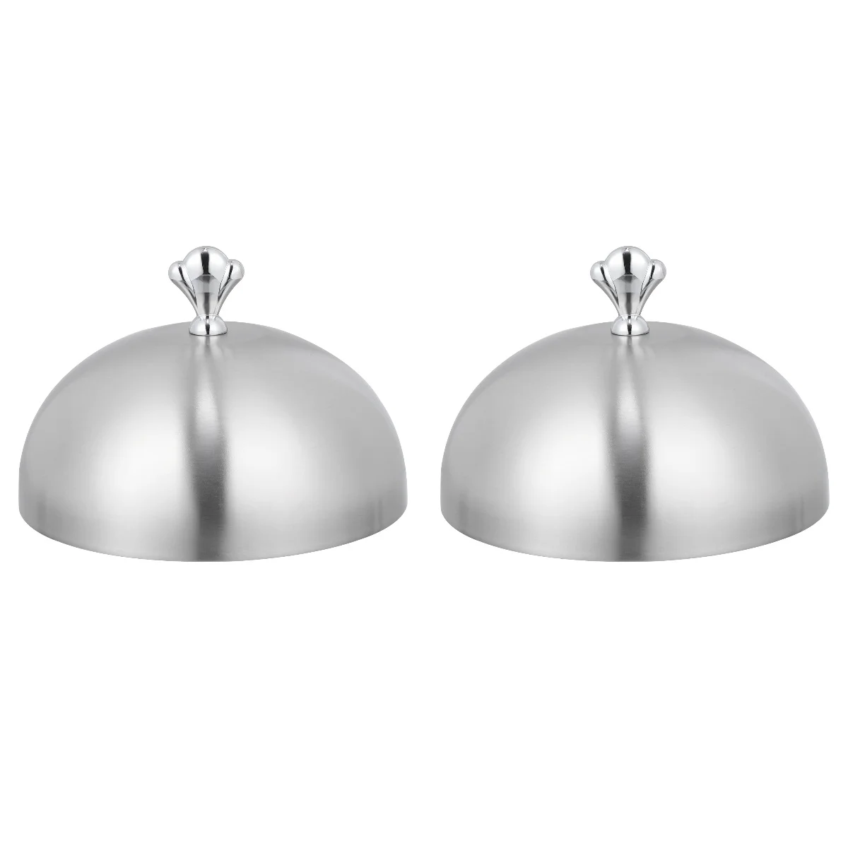 

Coverdome Dish Steel Stainless Lid Covers Plate Cloche Serving Metal Steak Steaming Grill Cooking Anti Domes Round Picnic